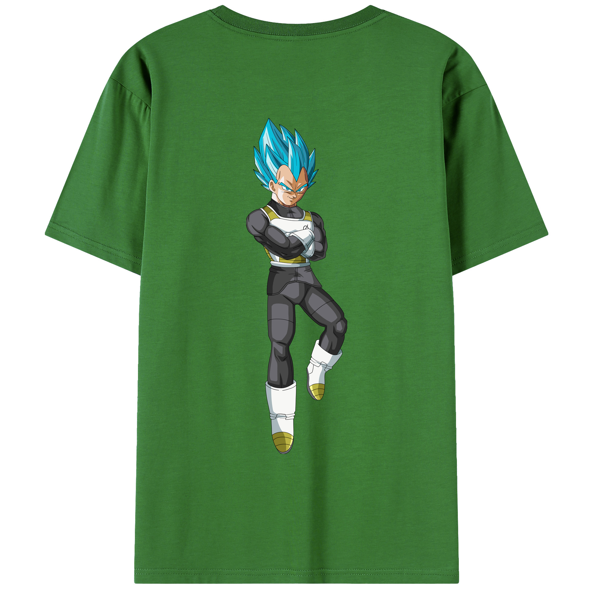 （画像用） ドラゴンボール ベジータ四世（Bejīta Yonsei）DRAGON BALL Vegeta IV レディース半袖Tシャツ(バックプリント)